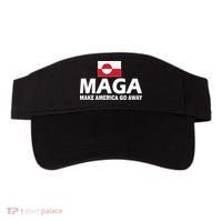Make America Go Away MAGA Anti Trump Greenland Flag Visor thumb 0