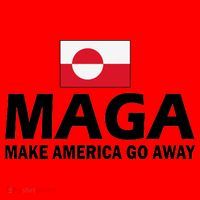 Make America Go Away MAGA Anti Trump Greenland Flag Santa Hat thumb 1