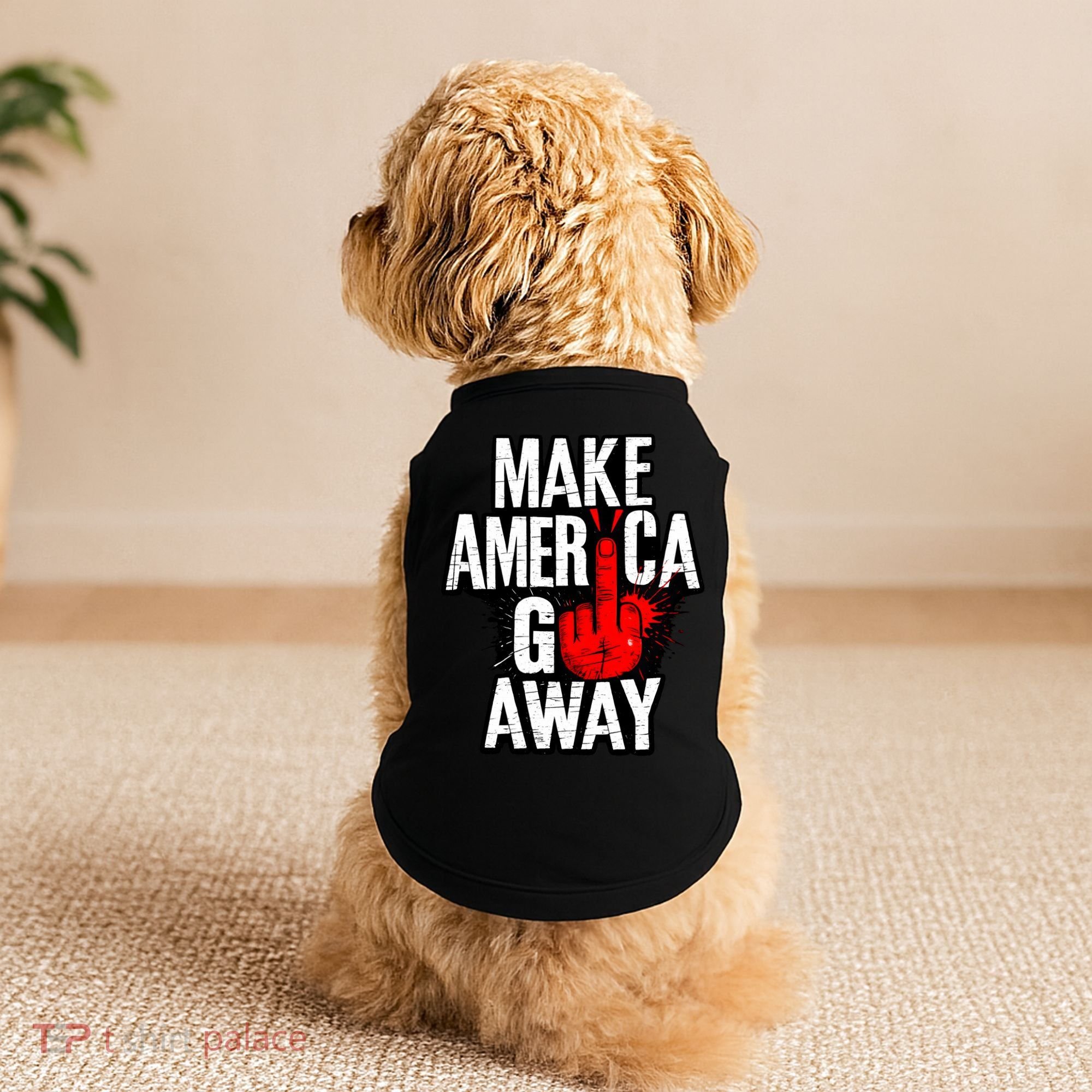 Make America Go Away Greenland Canada Doggie Tank