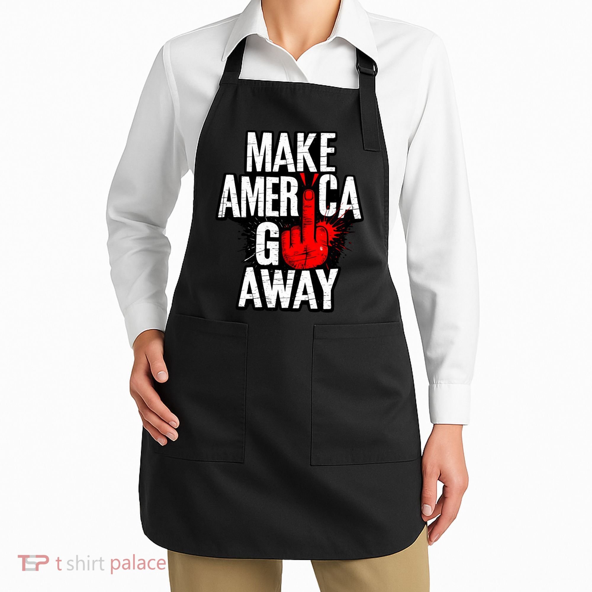 Make America Go Away Greenland Canada Apron