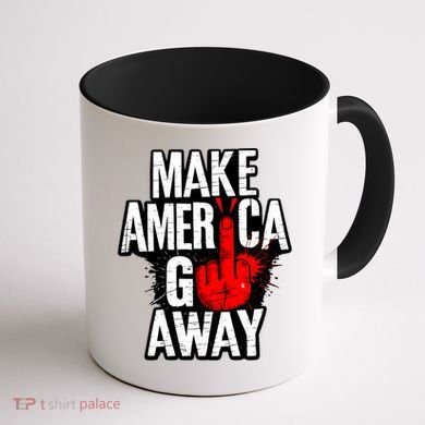 Make America Go Away Greenland Canada Coffee Mug back