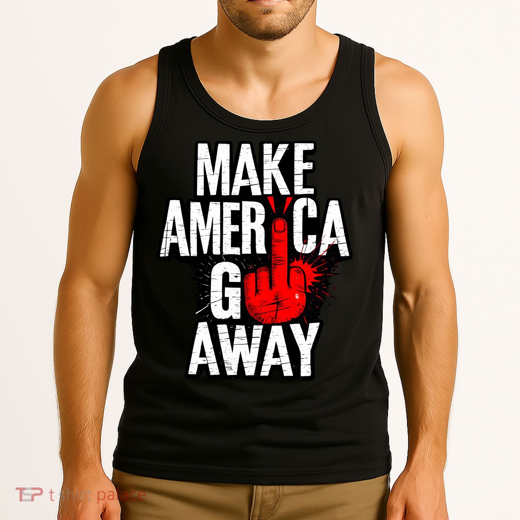 Make America Go Away Greenland Canada Tank Top