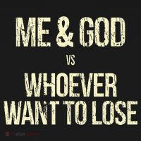 Me And God Vs Whoever Want To Lose Women's Hoodie thumb 2