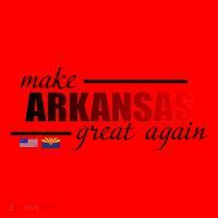 Make Arkansas Great Again Santa Hat thumb 1