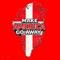 Make America Go Away Greenland Map MAGA Santa Hat thumb 1