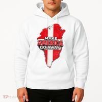 Make America Go Away Greenland Map MAGA Hoodie thumb 2