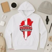 Make America Go Away Greenland Map MAGA Hoodie thumb 3