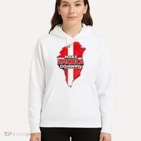 Make America Go Away Greenland Map MAGA Hoodie thumb 5