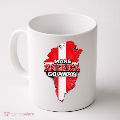 Make America Go Away Greenland Map MAGA Coffee Mug
