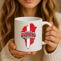 Make America Go Away Greenland Map MAGA Coffee Mug thumb 3