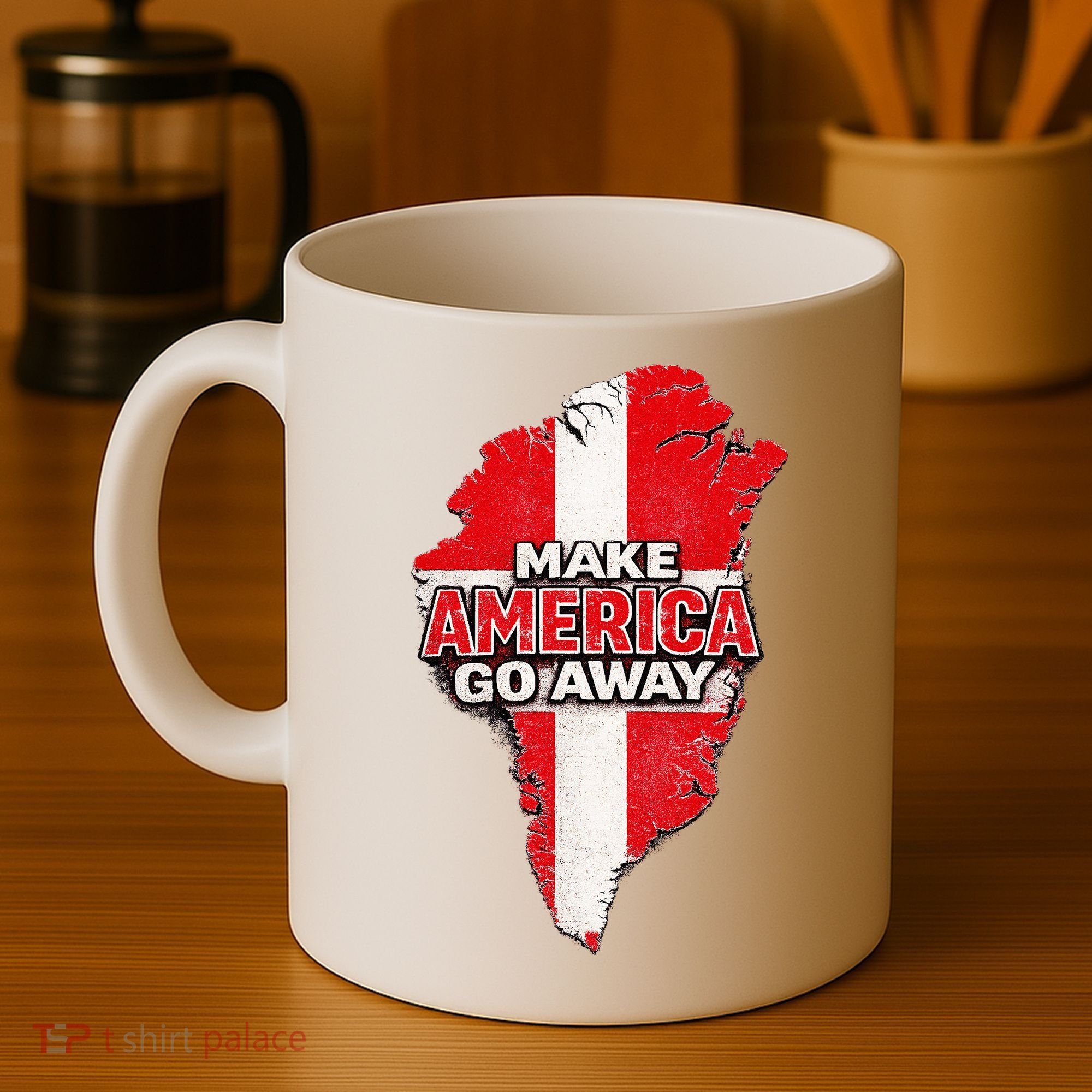 Make America Go Away Greenland Map MAGA Coffee Mug