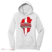 Make America Go Away Greenland Map MAGA Women's Hoodie thumb 0