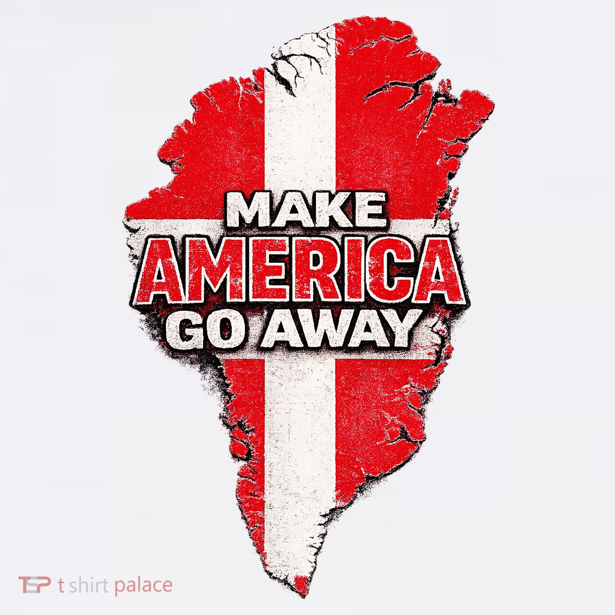 Make America Go Away Greenland Map MAGA Women's Hoodie