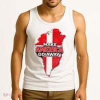 Make America Go Away Greenland Map MAGA Tank Top thumb 3