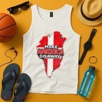Make America Go Away Greenland Map MAGA Tank Top thumb 4