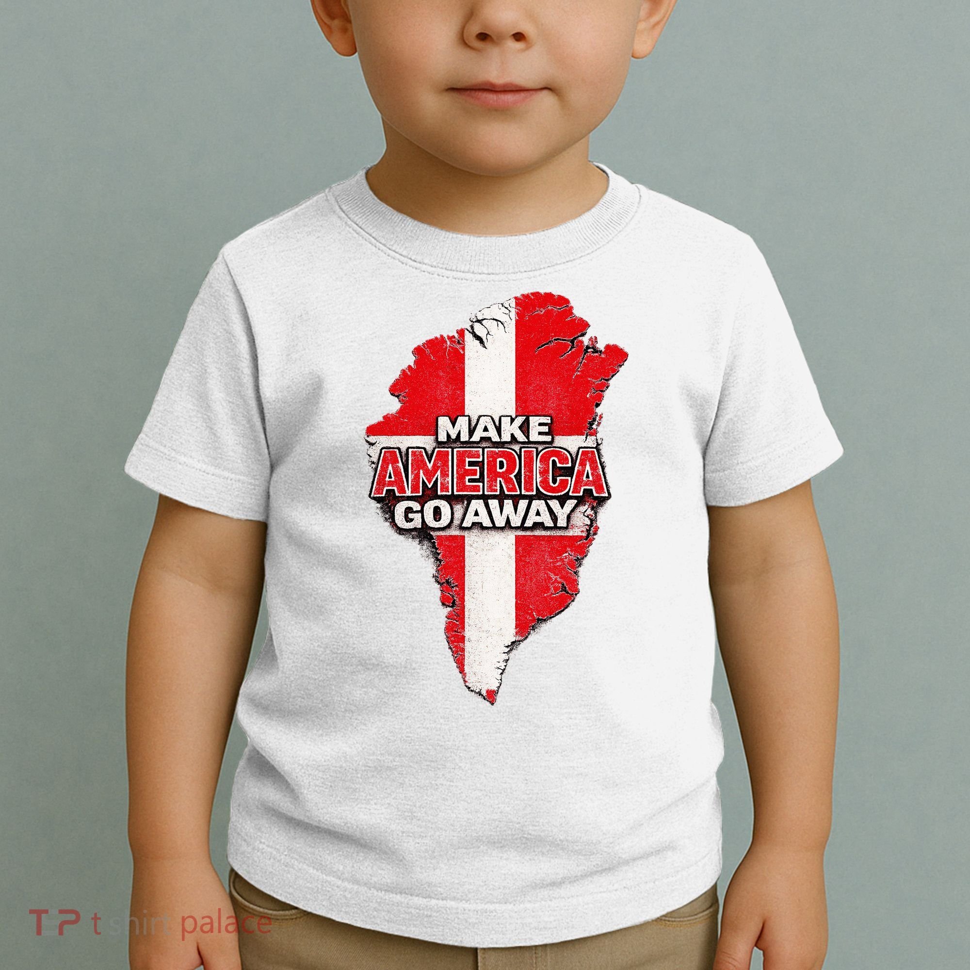 Make America Go Away Greenland Map MAGA Toddler T-Shirt