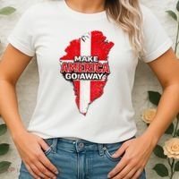 Make America Go Away Greenland Map MAGA Women's T-Shirt thumb 2