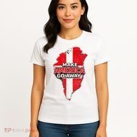 Make America Go Away Greenland Map MAGA Women's T-Shirt thumb 4
