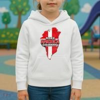 Make America Go Away Greenland Map MAGA Kids Hoodie thumb 3