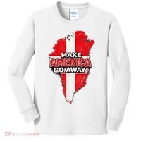 Make America Go Away Greenland Map MAGA Kids Long Sleeve Shirt thumb 0