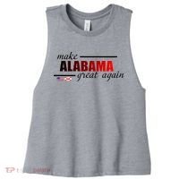 Make Alabama Great Again Women's Racerback Cropped Tank thumb 0