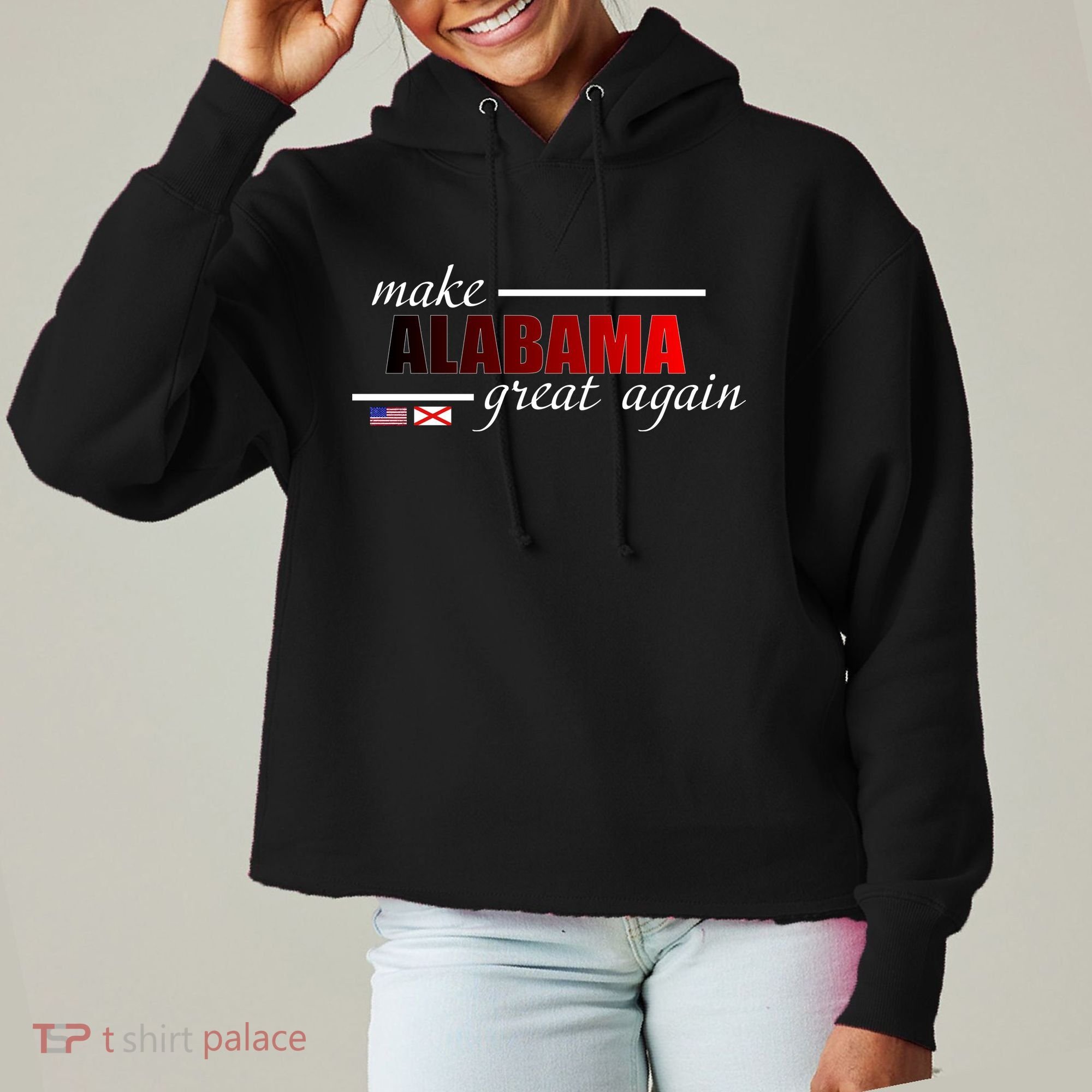 Make Alabama Great Again Ladies Heavyweight Boxy Pullover Hoodie
