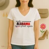 Make Alabama Great Again Women's V-Neck T-Shirt thumb 3