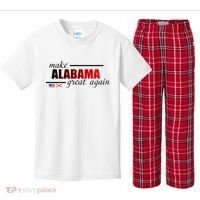 Make Alabama Great Again Kids Plaid Pajama Set thumb 0