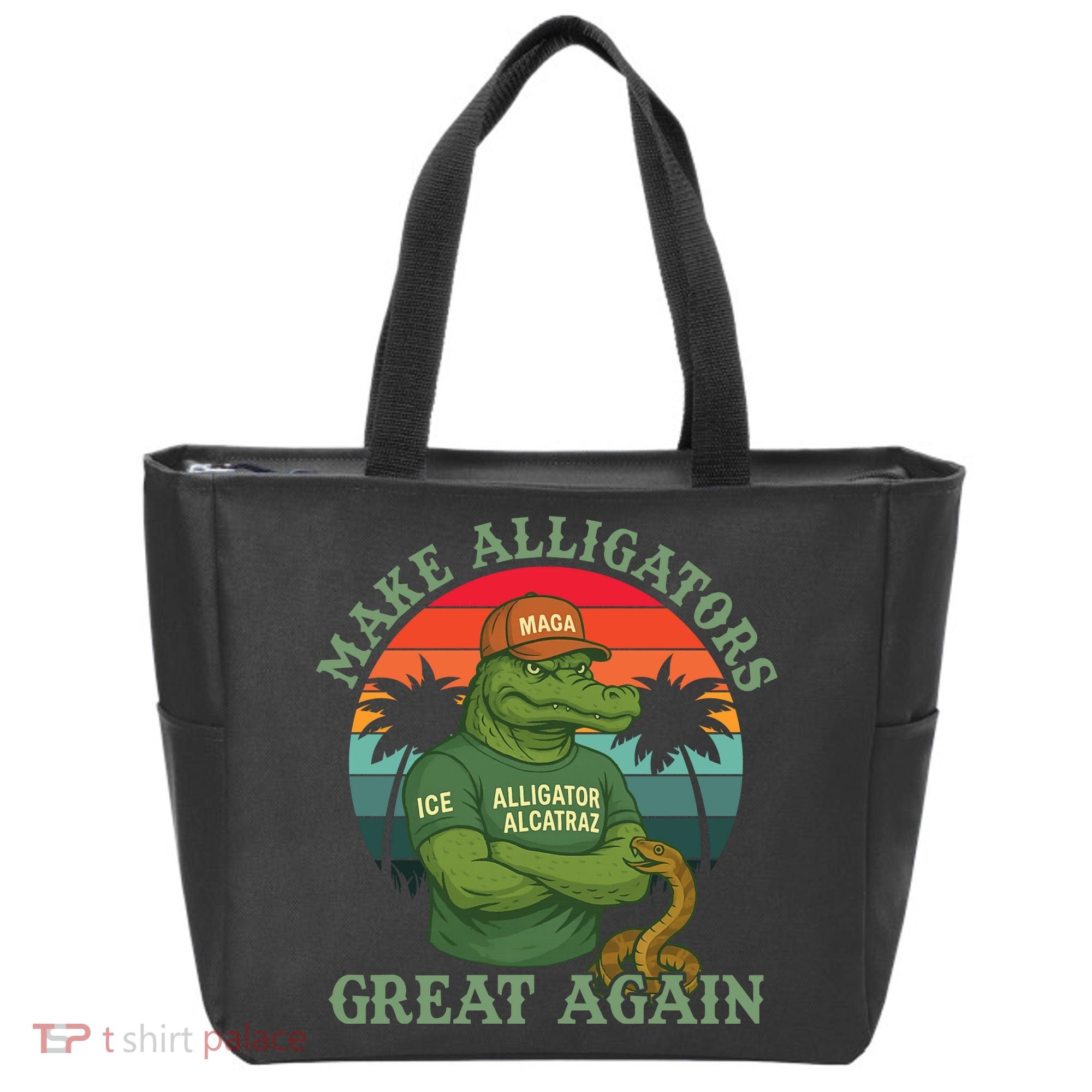 Make Alligators Great Again Alligator Alcatraz Funny Florida Everglades Tote Bag
