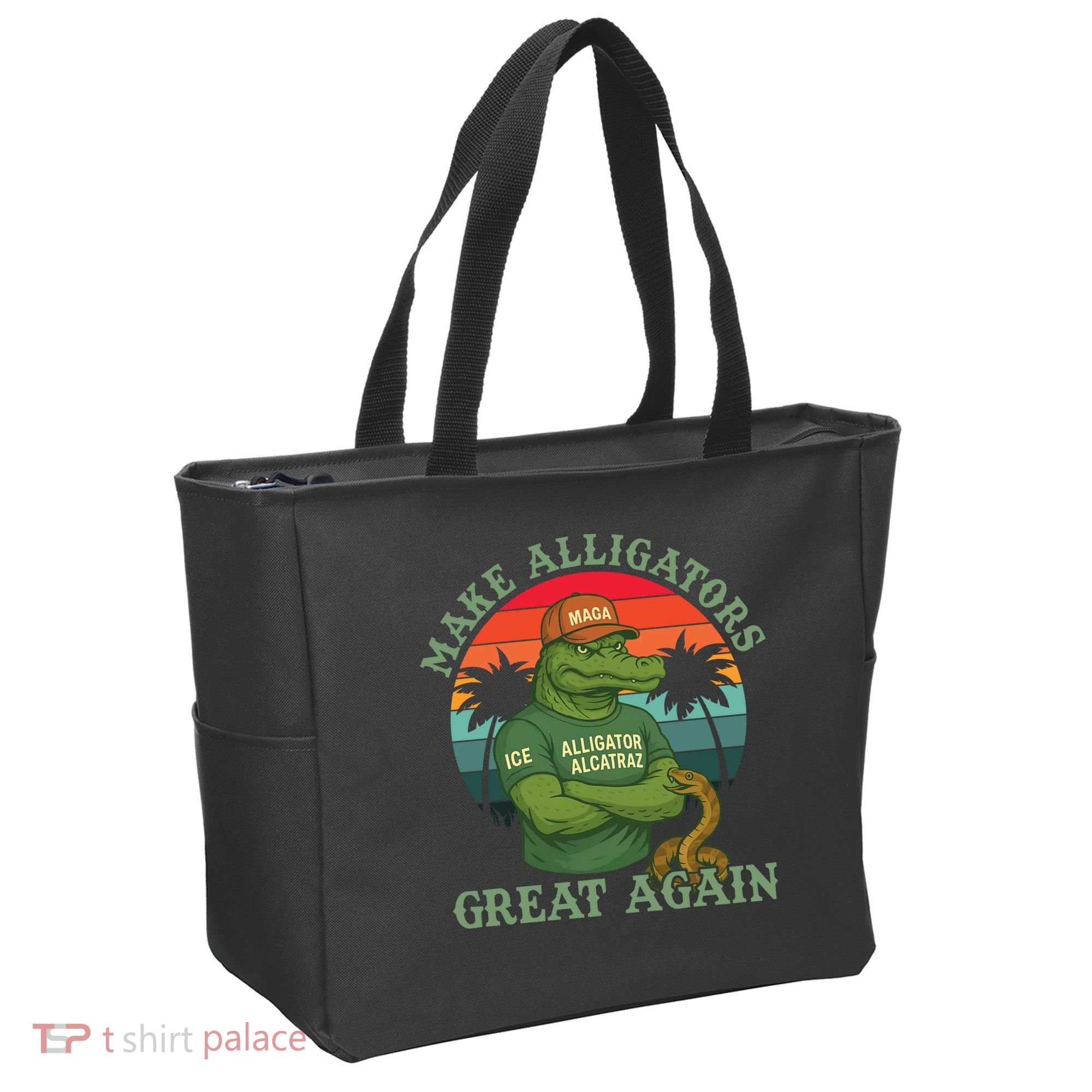 Make Alligators Great Again Alligator Alcatraz Funny Florida Everglades Tote Bag