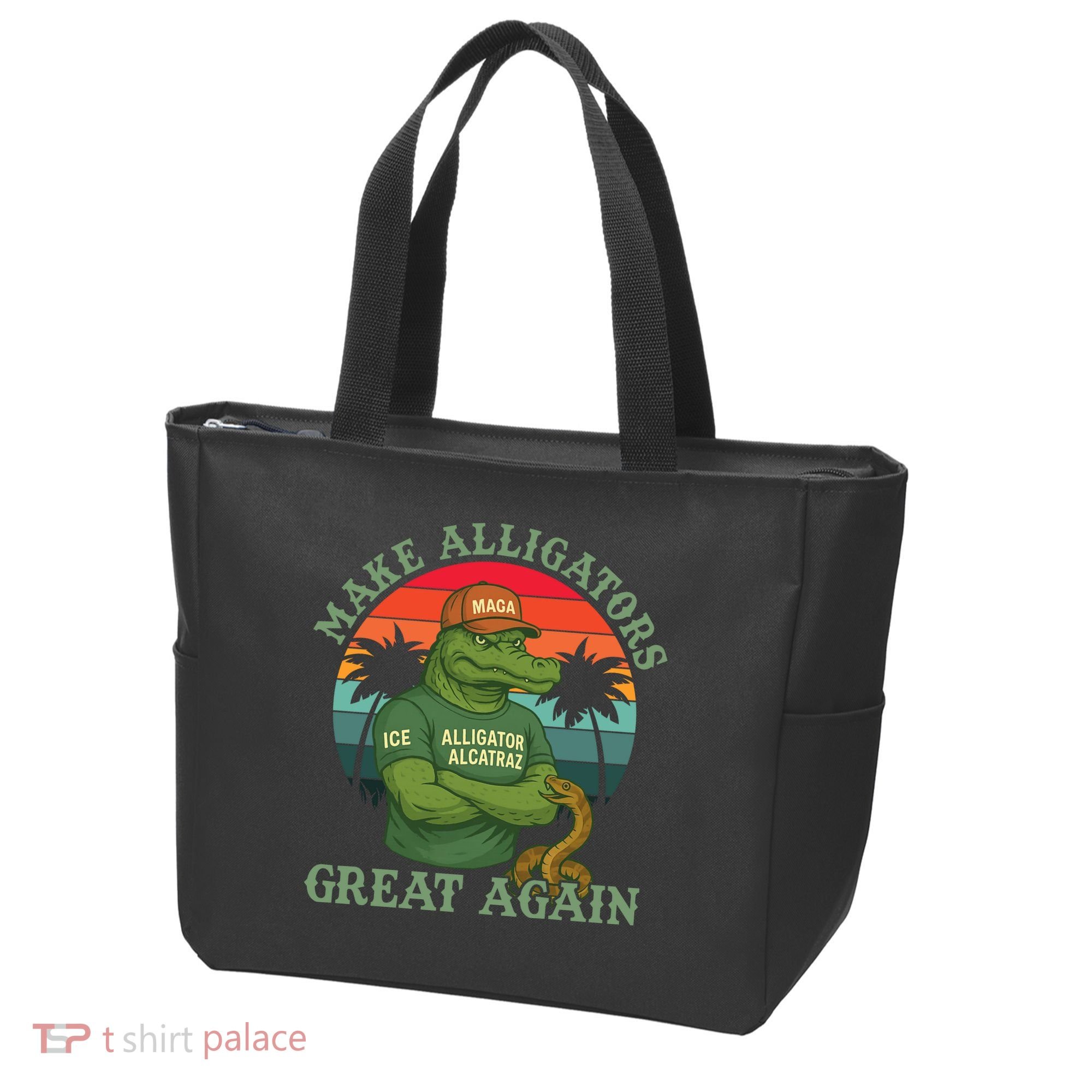 Make Alligators Great Again Alligator Alcatraz Funny Florida Everglades Tote Bag