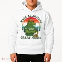Make Alligators Great Again Alligator Alcatraz Funny Florida Everglades Hoodie thumb 2