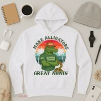 Make Alligators Great Again Alligator Alcatraz Funny Florida Everglades Hoodie thumb 3