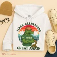 Make Alligators Great Again Alligator Alcatraz Funny Florida Everglades Hoodie thumb 4