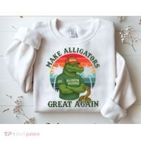 Make Alligators Great Again Alligator Alcatraz Funny Florida Everglades Sweatshirt thumb 2