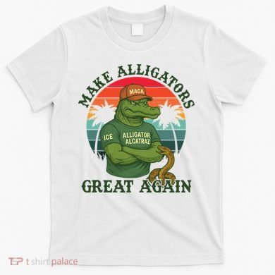 Make Alligators Great Again Alligator Alcatraz Funny Florida Everglades T-Shirt