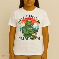 Make Alligators Great Again Alligator Alcatraz Funny Florida Everglades T-Shirt thumb 4