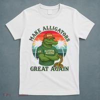 Make Alligators Great Again Alligator Alcatraz Funny Florida Everglades T-Shirt thumb 5