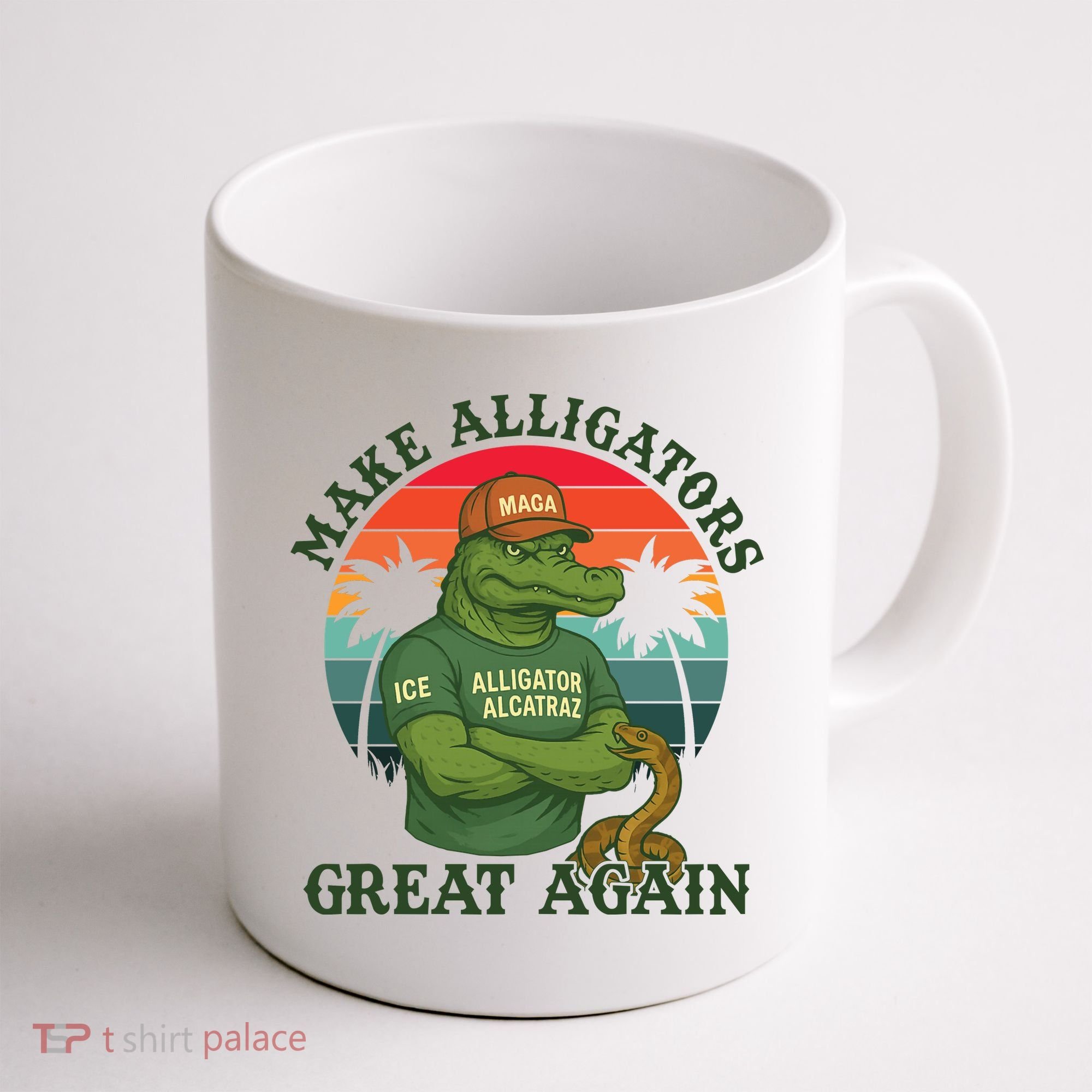 Make Alligators Great Again Alligator Alcatraz Funny Florida Everglades Coffee Mug