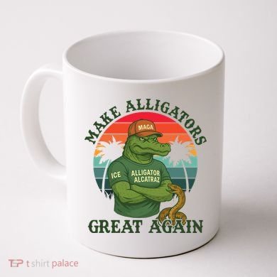 Make Alligators Great Again Alligator Alcatraz Funny Florida Everglades Coffee Mug