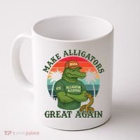 Make Alligators Great Again Alligator Alcatraz Funny Florida Everglades Coffee Mug thumb 0