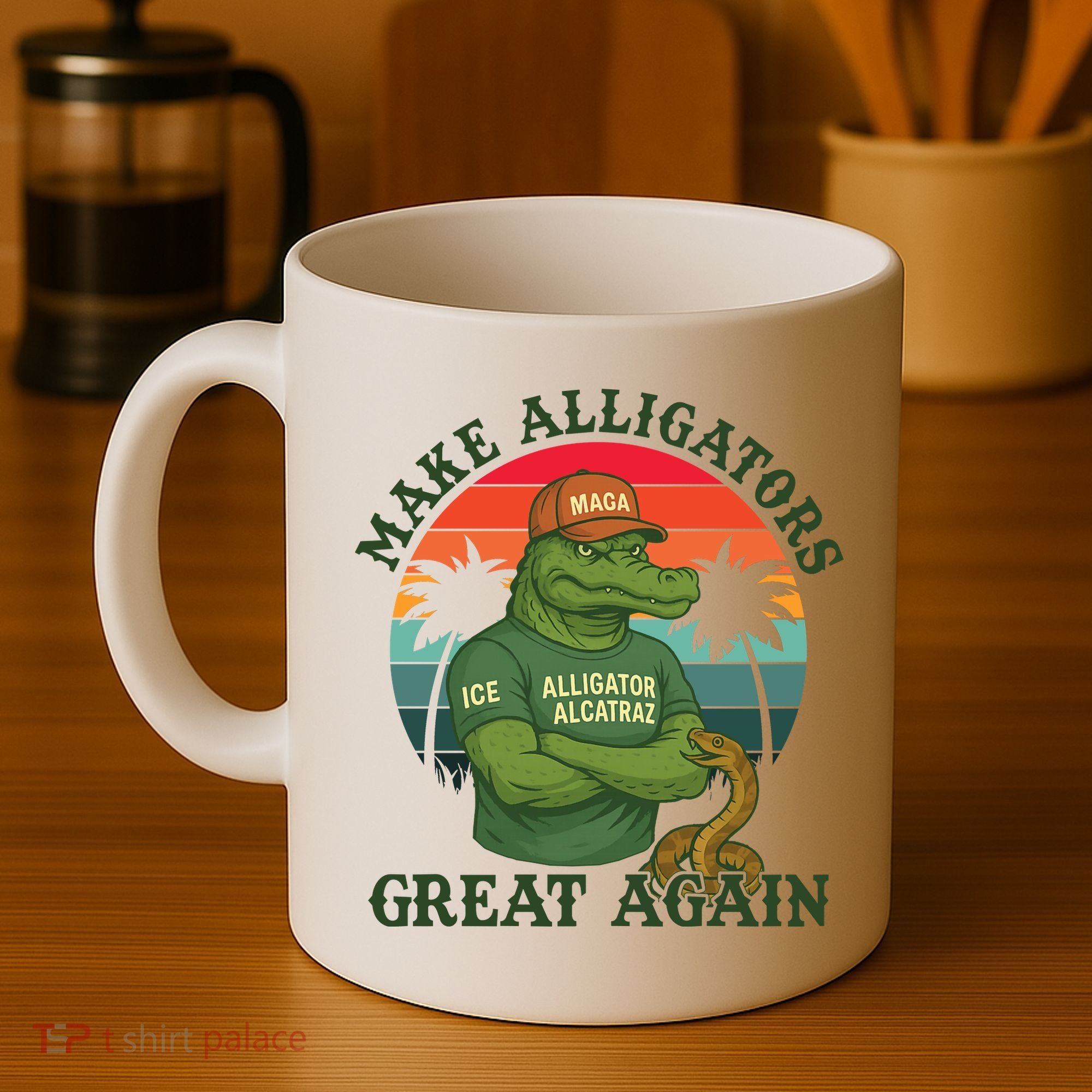Make Alligators Great Again Alligator Alcatraz Funny Florida Everglades Coffee Mug