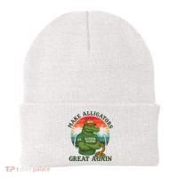 Make Alligators Great Again Alligator Alcatraz Funny Florida Everglades Beanie thumb 0