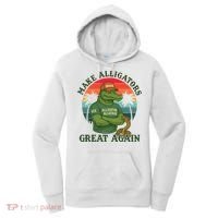 Make Alligators Great Again Alligator Alcatraz Funny Florida Everglades Women's Hoodie thumb 0