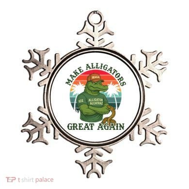 Make Alligators Great Again Alligator Alcatraz Funny Florida Everglades Ornament