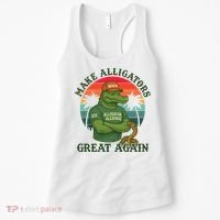 Make Alligators Great Again Alligator Alcatraz Funny Florida Everglades Women's Tank Top thumb 0