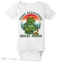 Make Alligators Great Again Alligator Alcatraz Funny Florida Everglades Baby Bodysuit thumb 0