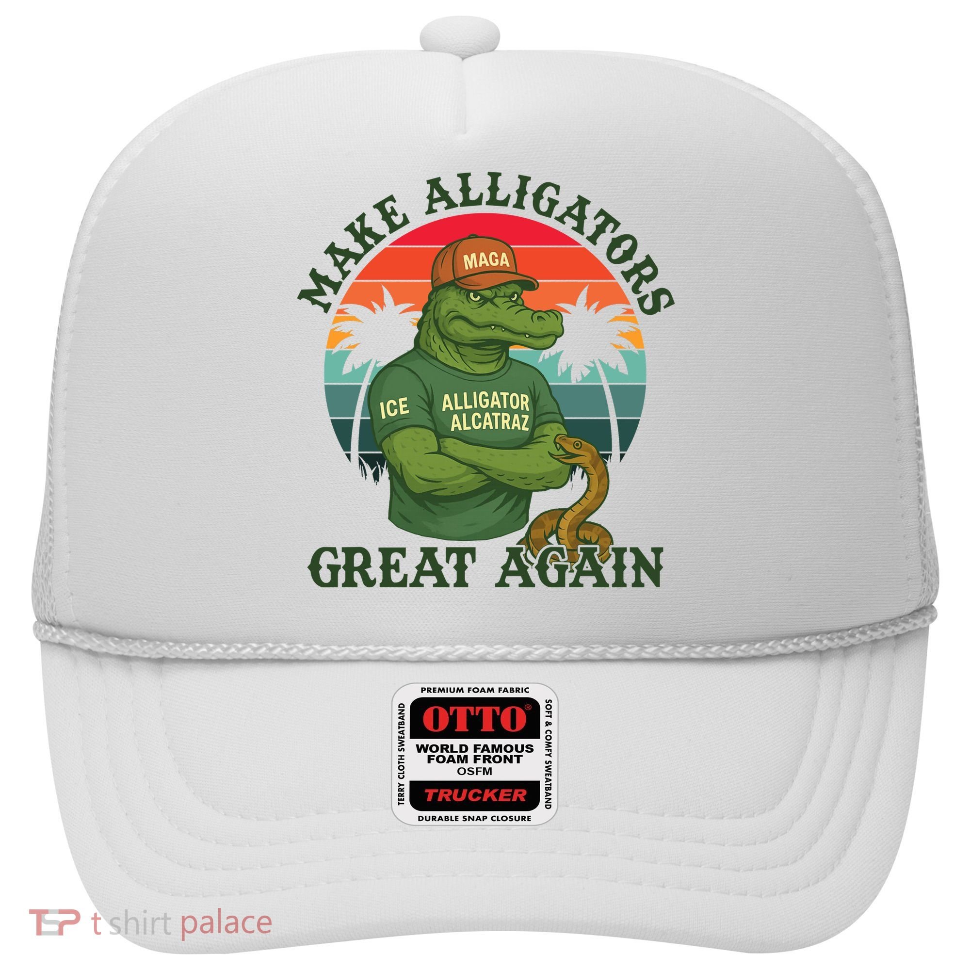 Make Alligators Great Again Alligator Alcatraz Funny Florida Everglades Hat
