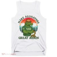 Make Alligators Great Again Alligator Alcatraz Funny Florida Everglades Tank Top thumb 0