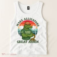 Make Alligators Great Again Alligator Alcatraz Funny Florida Everglades Tank Top thumb 2